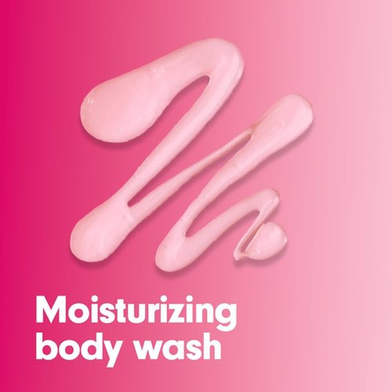 Softsoap Moisturizing Body Wash and Shave Gel, Creamy Strawberry Scent, 20 fl oz Bottle (Pack of 4)