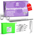 10R Blades Dermaplaning Kit Containing 10r Blades Scalpels Pack of 100 with Scalpel Handle #3 + 10R Scalpel Blade Remover Box + Hemostat by Mymed