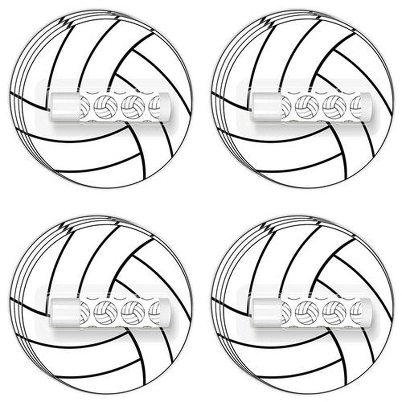 24 Pack Volleyball Lip Balm Bulk, Beeswax Moisturizing Vanilla Flavor Chapstick for Volleyball Team Gifts, Sports Theme Party Favors for Girls Kids Women & Men Sports Lovers