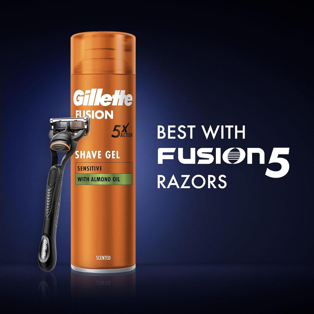 Gillette Fusion Ultra Sensitive Hydra Gel Men's Shave Gel Twin Pack, 14 Ounce (Pack of 2)