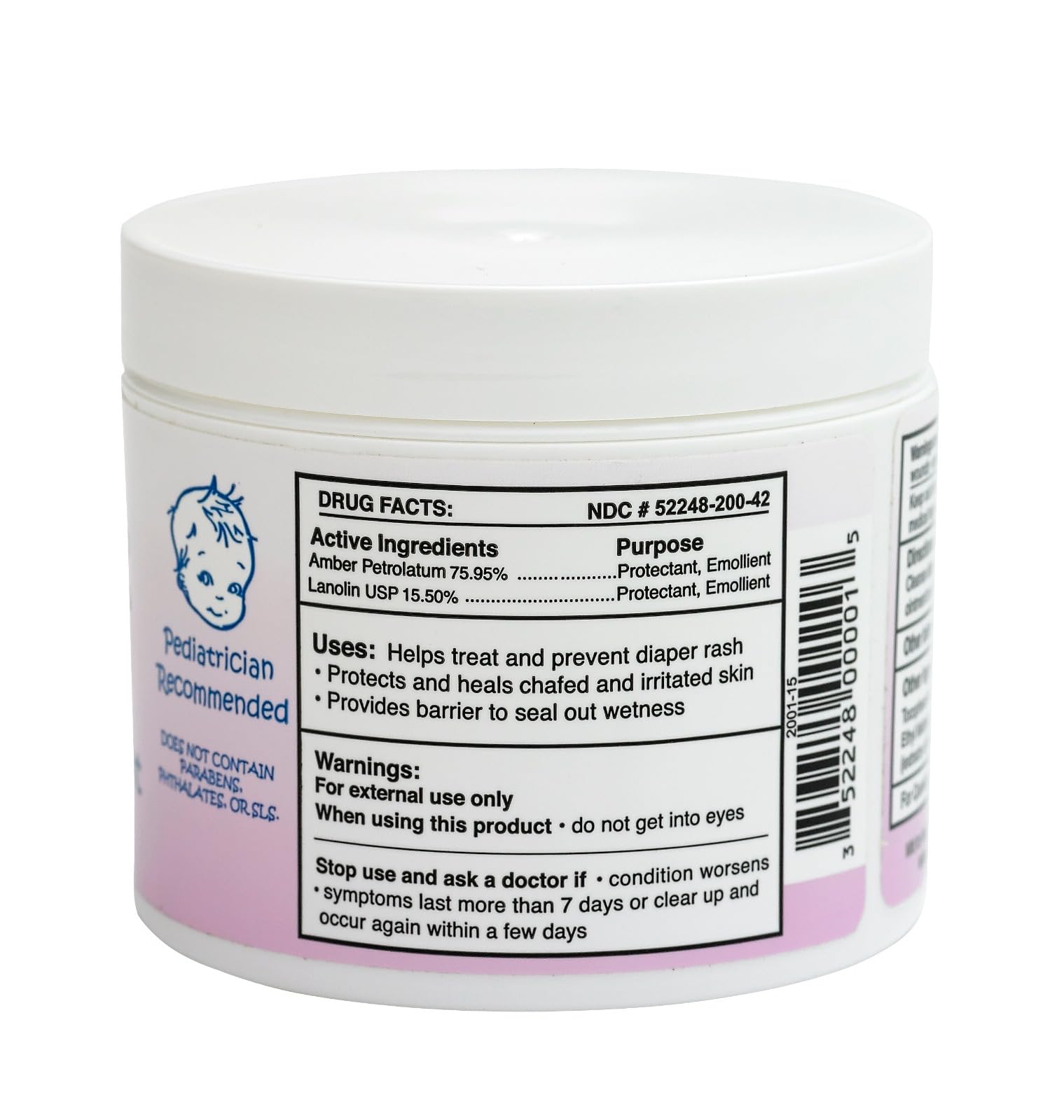 Grandma El’s Diaper Rash Ointment – Gentle Protection & Relief for Baby’s Delicate Skin – Pediatrician-Approved Moisturizing Barrier – Safe for Cloth & Disposable Diapers – 3.75 oz Jar