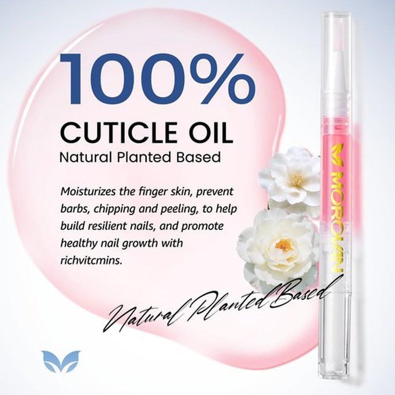Morovan Cuticle Remover & Cuticle Oil Kit: Instant Cuticle Softener 15s Removal 7 Pieces Manicure Kit for Women with Stainless Steel Tools and Nail Files for Salon-Quality Results at Home
