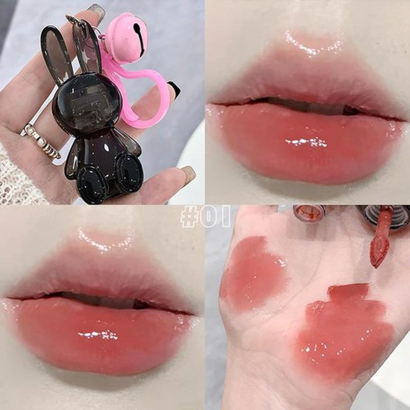 Petansy Rabbit Jelly Lip Gloss Set - Moisturizing, Hydrating, Non-Stick | Plumping Lip Tint & Balm
