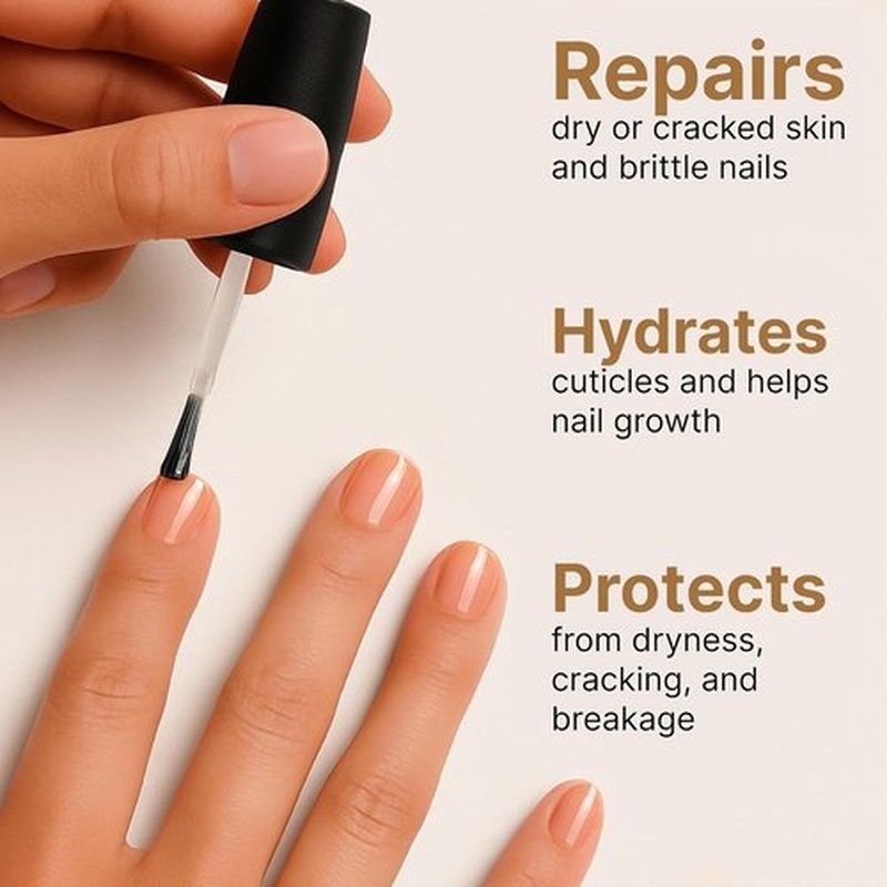 C CARE Cuticle Oil - Milk & Honey Nail Treatment - Repairs, Moisturizes & Strengthens Nails - 2.5 oz Bottle