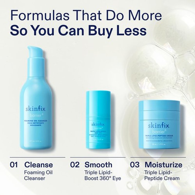 Skinfix Triple Lipid-Boost 360 Eye - 0.5 fl oz - Visibly Smooths Undereye Wrinkles & Crow’s Feet Lines with Hyaluronic Acid - Non-Comedogenic - Vegan, Cruelty Free - Founded in Canada