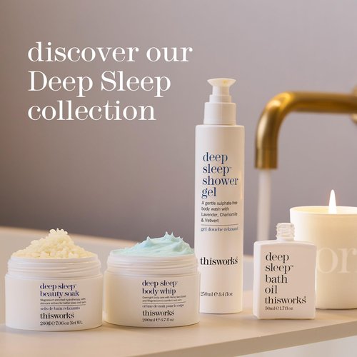 THISWORKS Deep Sleep Body Whip – Ultra-Rich Nighttime Body Moisturizer with Shea Butter, Magnesium & Essential Oils – Nourishes Skin & Promotes Restful Sleep – 200ml