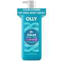 OLLY Calm Body Wash - Nourishing Cleanser with Hyaluronic Acid & Adaptogens | Eucalyptus Amber, 17oz