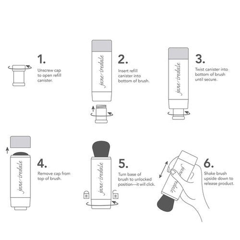 Jane Iredale Powder-Me SPF 30 Dry Sunscreen - Broad Spectrum Brush-On Protection for Face, Body & Scalp | Refillable, Vegan, Cruelty-Free