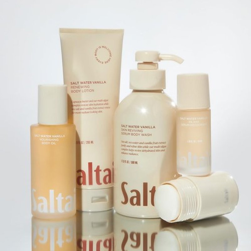 Saltair Body Lotion - Hydrating Moisturizer for Dry Skin | Salt Water Vanilla Scent | 2x 10oz Tubes