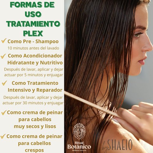 RITUAL BOTANICO KIT 3 Crecimiento Acelerado Ultra Reparador S.O.S de Origen Botánico: Shampoo de Romero, Mascarilla para el Cabello Bomba Capilar, Acondicionador Intensivo PLEX (+ OBSEQUIO TRENDY)