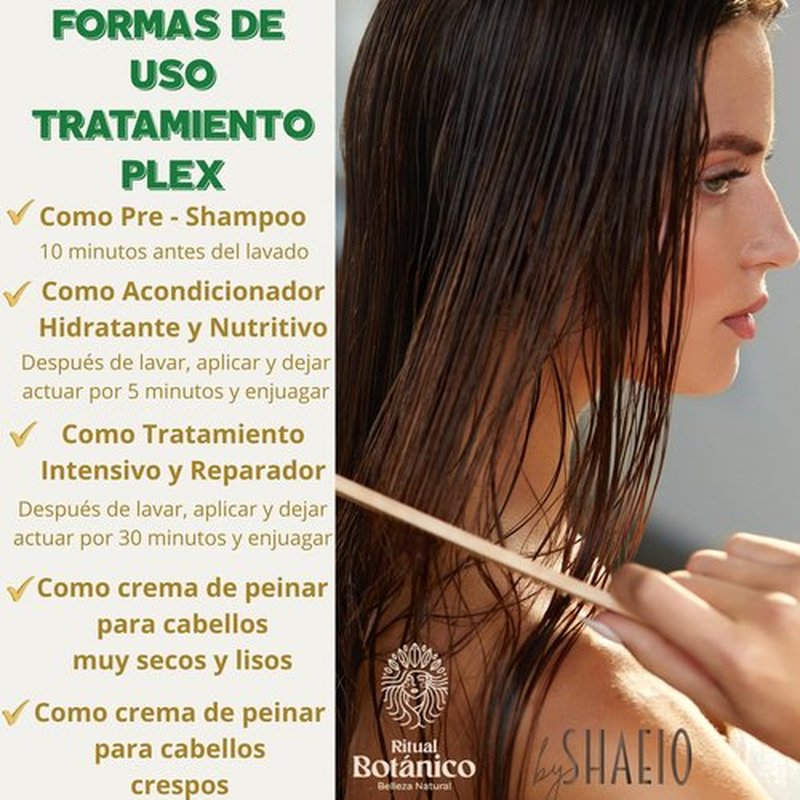 RITUAL BOTANICO KIT Ultrareparador y Acelerador de Crecimiento S.O.S. Shampoo de Cebolla y Argán + Tratamiento Intensivo PLEX con Banano y Aguacate 100% Colombiano.