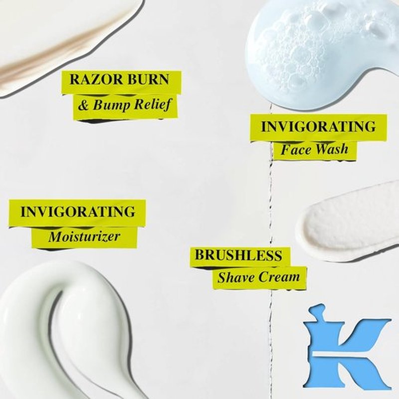 Kiehl's Men's Skincare Gift Set - Complete Shaving Kit with Face Wash, Cream & Moisturizer | $92 Value