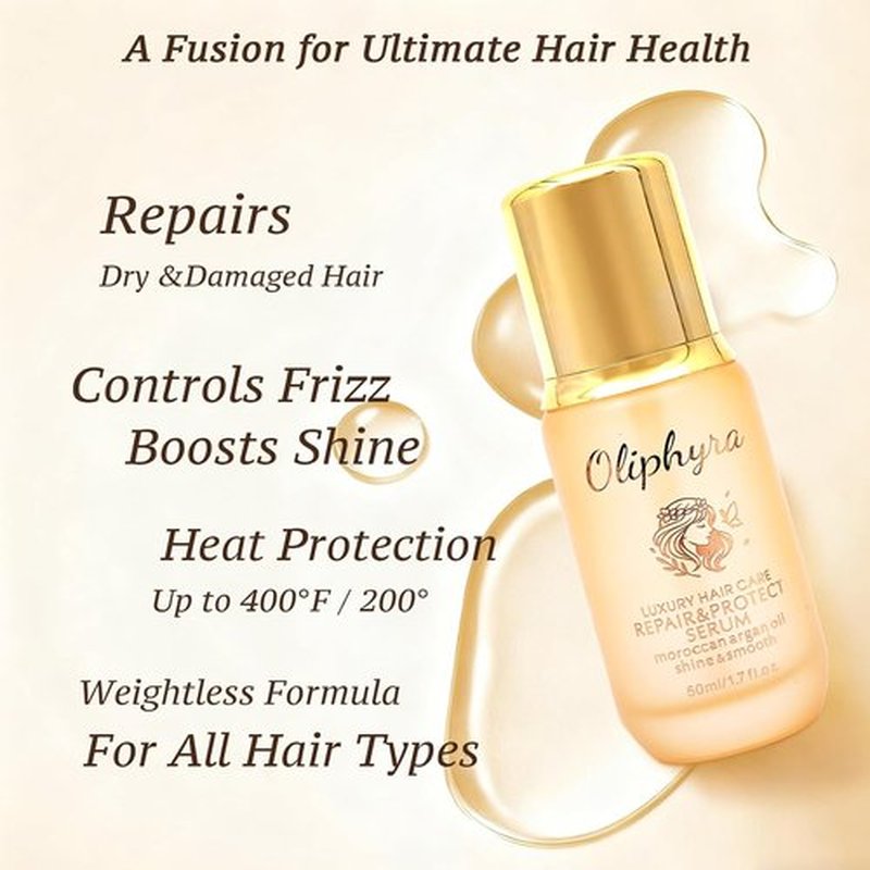 Skiennix Hair Oil - Weightless Argan & Jojoba Serum for Damage Repair & Shine | 1.7 Fl Oz