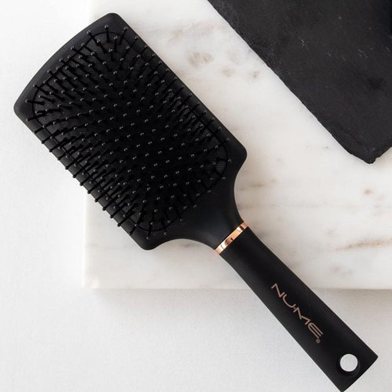 NuMe Paddle Brush - Detangling & Straightening Hairbrush for Smooth Finish | Wet & Dry Use