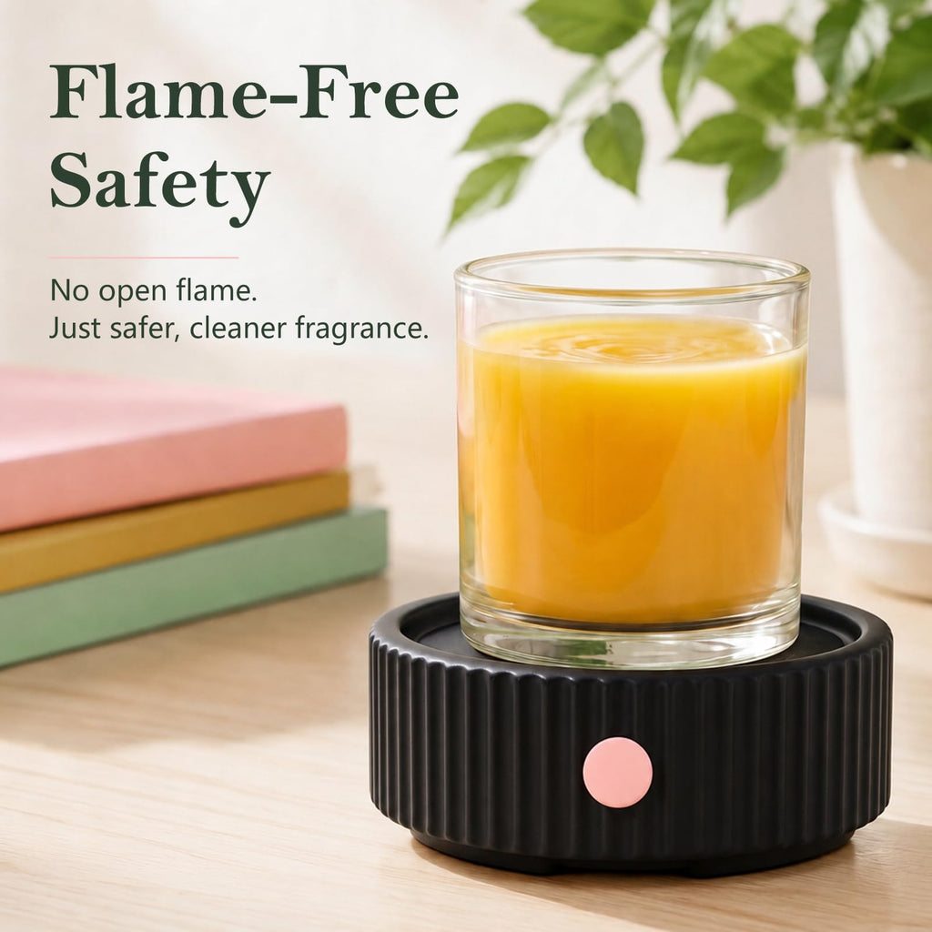 Wax Melt Warmer with 4 Timer & PTC Heating- Ceramic Fragrance 3-in-1 Oil Burner Electric Candle Wax Melter for Home Office Bedroom Fragrance, Home Décor Choice