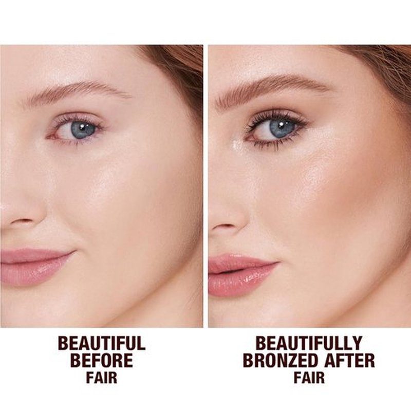 Charlotte Tilbury Face Makeup & Body Cream Bronzer - Hydrating Hyaluronic Acid for a Sun-Kissed Glow | 16Hr Wear, Sweat & Humidity Proof
