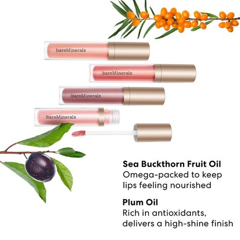 bareMinerals Mineralist Lip Gloss-Balm, Love, Vegan, Cruelty-Free & Dermatologist-Tested