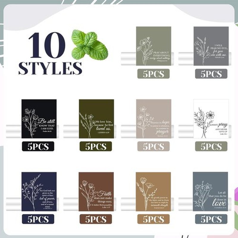 Skiennix 50 Pcs Christian Lip Balm Set - Perfect Religious Gifts for Easter & Mother's Day | Moisturizing Party Favors