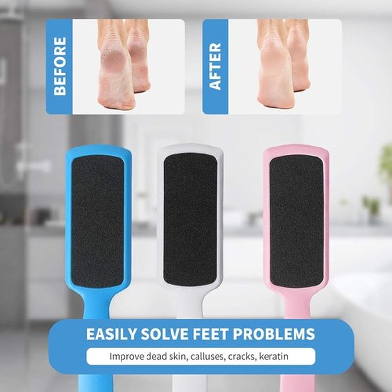 Fu Store Pedicure Foot Files - Professional Callus Remover with Double-Sided Rasp | 3 Pack