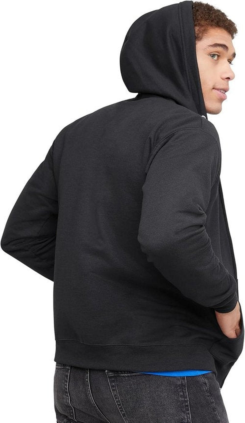 Hanes Men's Zip-Up Hoodie - EcoSmart Fleece Full-Zip Sweatshirt for Comfort & Style
