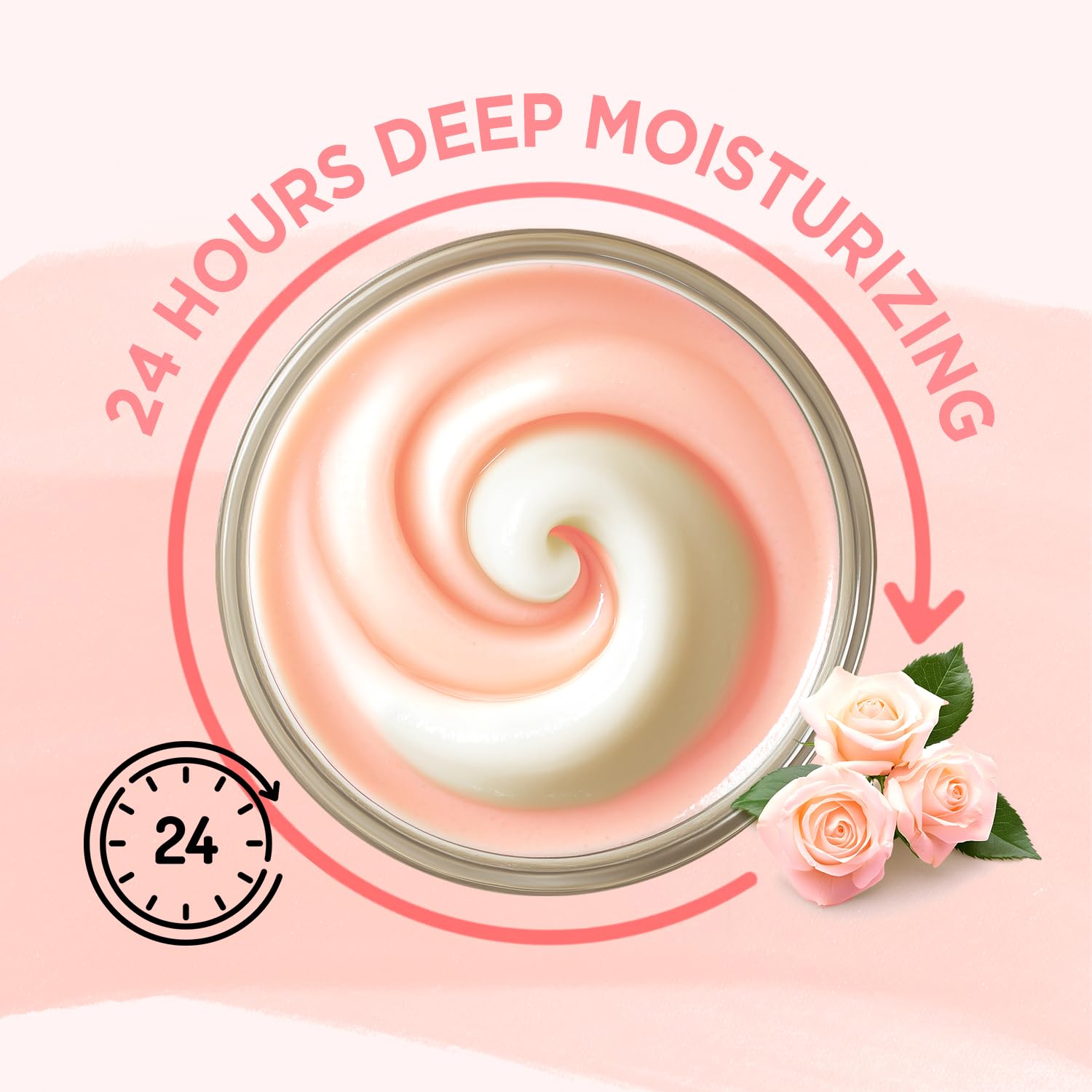 puresoak bath Rose Whipped Shea Body Butter, Natural Whipped Shea Butter for Women Dry Skin, Gentle Hydration with Long Lasting Moisture 6.8 floz
