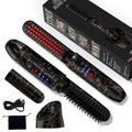 Beard Straightener for Men, Cordless Beard Heated Brush and Hair Straightener Hot Comb with 3 Temp Settings, Anti-Scald, Ionic Technology for Home Travel
