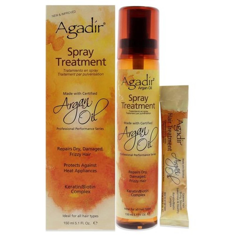 AGADIR Argan Oil Spray Treatment - Nourishing Hair Care, 5.1 Fl Oz | Hydrating & Frizz Control