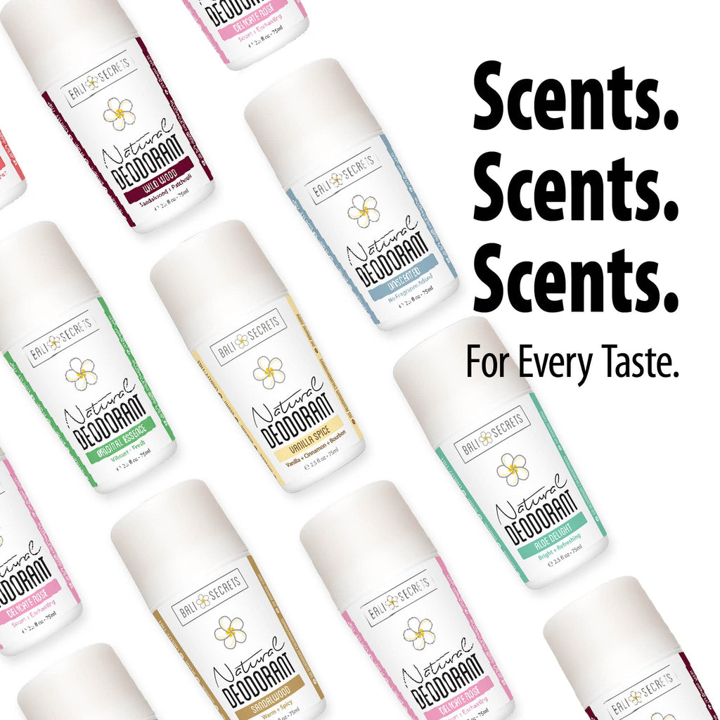 Bali Secrets The New Formula Natural Deodorant for Women & Men. Nonsense Free. Clean Formula for Sensitive Skin. Strong & Reliable Odor Protection. No Synthetic Aluminum. Organic & Vegan [THE ROSEY]
