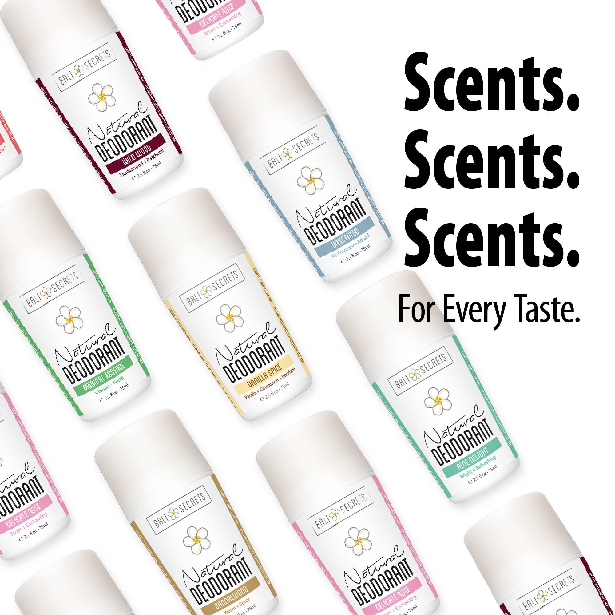 Bali Secrets The New Formula Natural Deodorant for Women & Men. Nonsense Free. Clean Formula for Sensitive Skin. Strong & Reliable Odor Protection. No Synthetic Aluminum. Organic & Vegan [THE ROSEY]