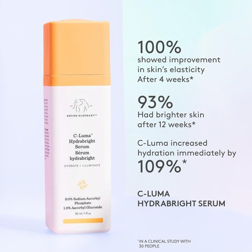 Drunk Elephant Illuminate and Firm Kit - Travel Size Clean Clinical Skincare | Cruelty-Free, Dermatologist-Tested