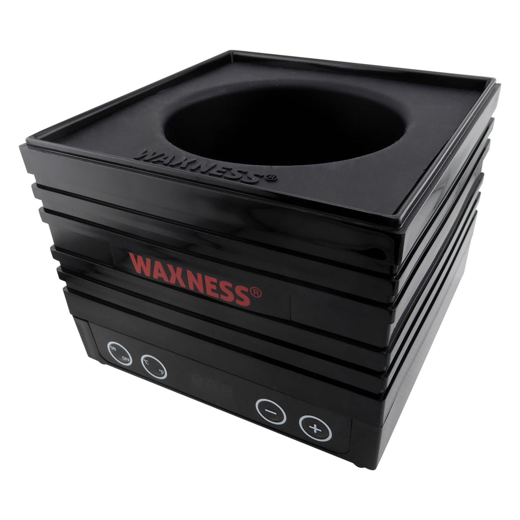 Waxness Non-Stick Silicone Bowl Insert for Wax Warmers – Black, Fits W-CUBE 1 lb Warmers, Easy Clean Flexible Wax Pot Liner for Professional Use