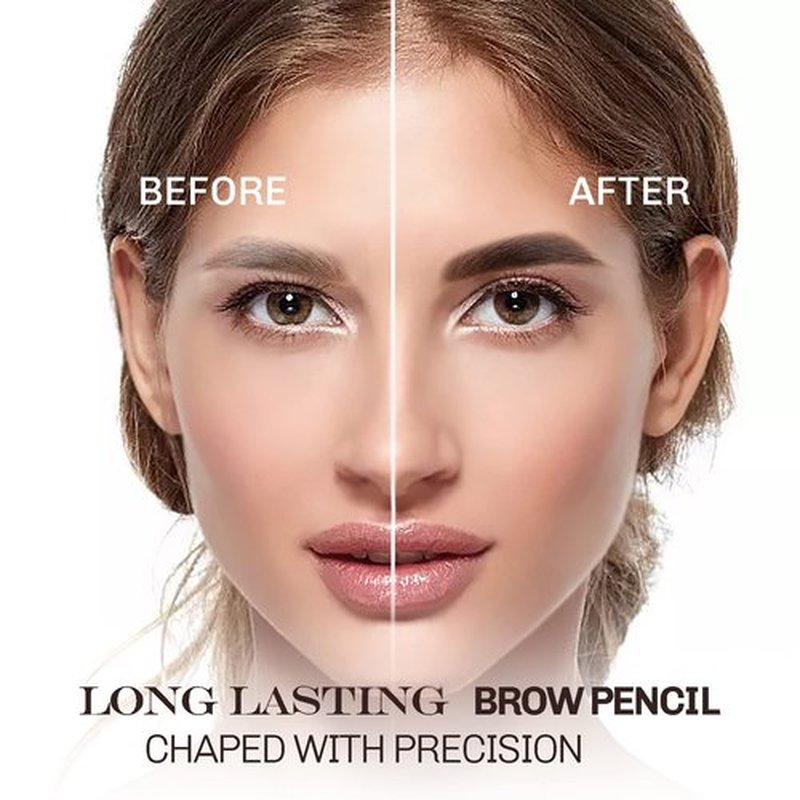 SUMEITANG 12 Pcs Dark Brown Eyebrow Pencil Eyeliner Makeup，Soft Textured，Easy to Color，Waterproof，Long Lasting Eyebrow Tint Pen for Fills in Sparse Areas and Gaps Create a Natural Eye Brow