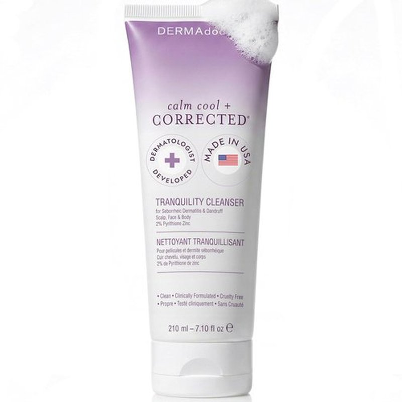 DERMAdoctor Seborrheic Dermatitis Shampoo - 2% Pyrithione Zinc Anti-Dandruff Treatment for Itchy Scalp - 7.10 oz
