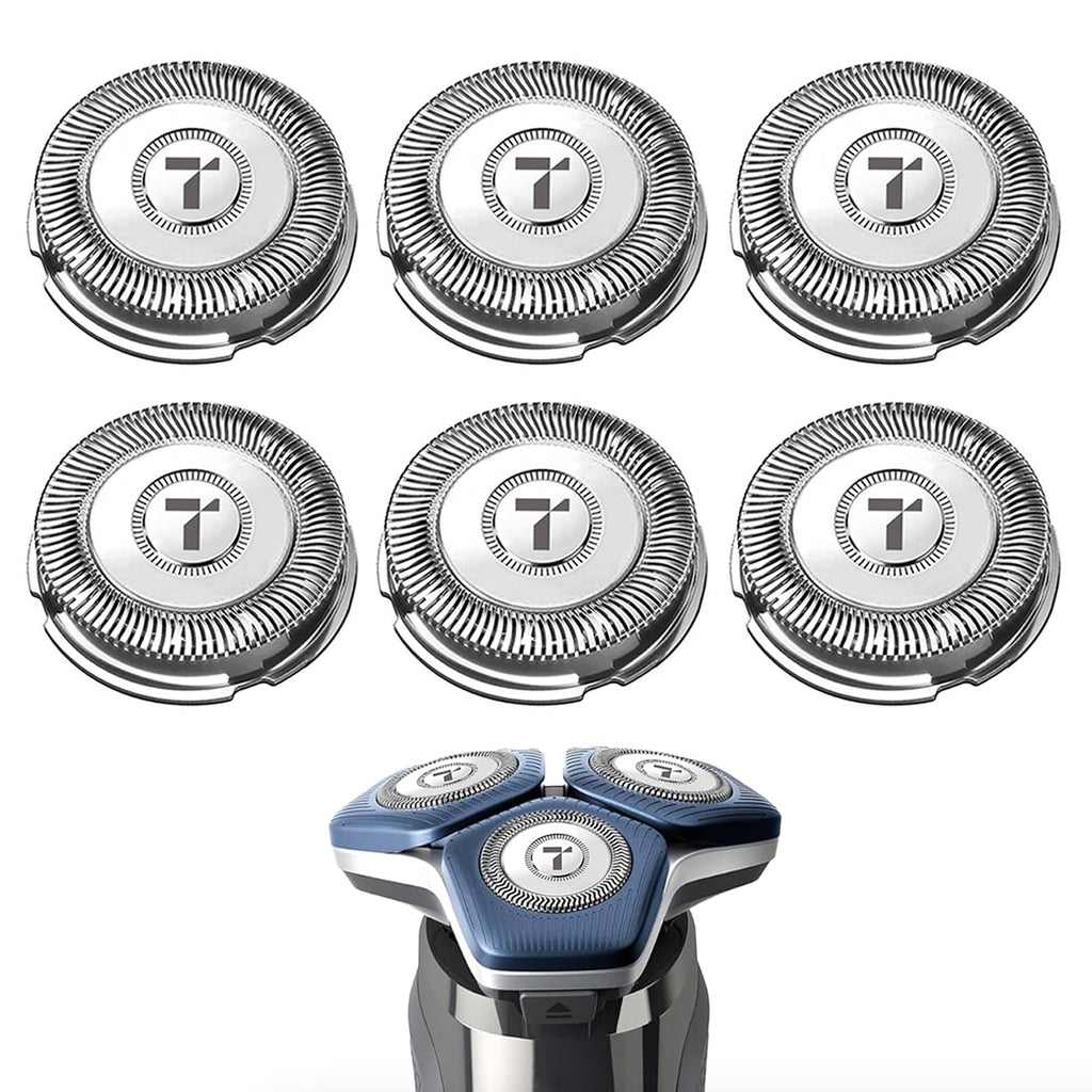 SH70 Replacement Heads for Philips Norelco Shaver Series 7000, Blades for Phillips Norelco Series 7000 Heads, 6-pc Pack