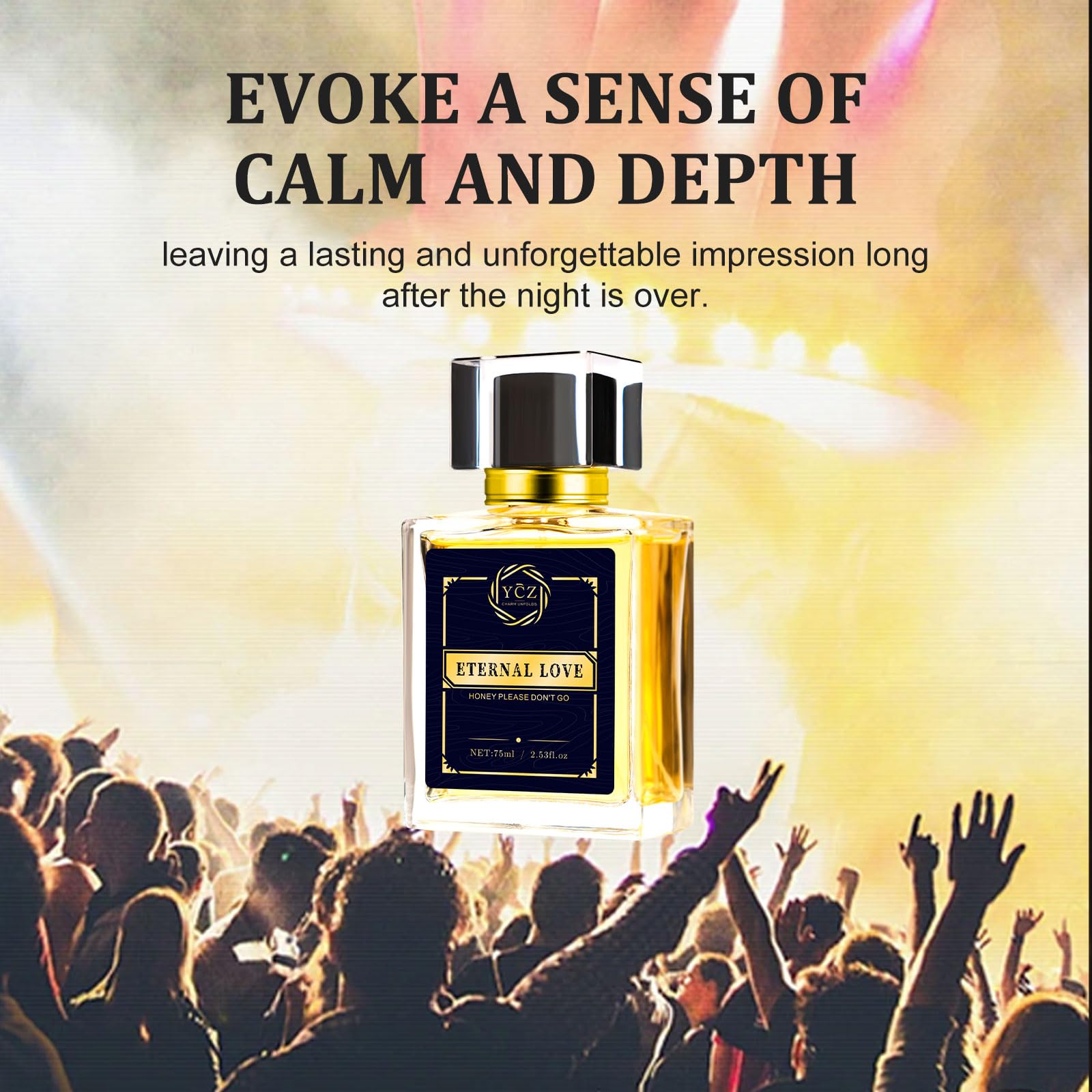 Ycz Carnival Perfume Men Eau de Parfum Spray - Spicy Wood Lasting Vanilla Fragrance-Ideal Long-Lasting Men Perfumes, Carnival Cologne For Special Occasions Daily Elegance, 2.6oz(75ml)