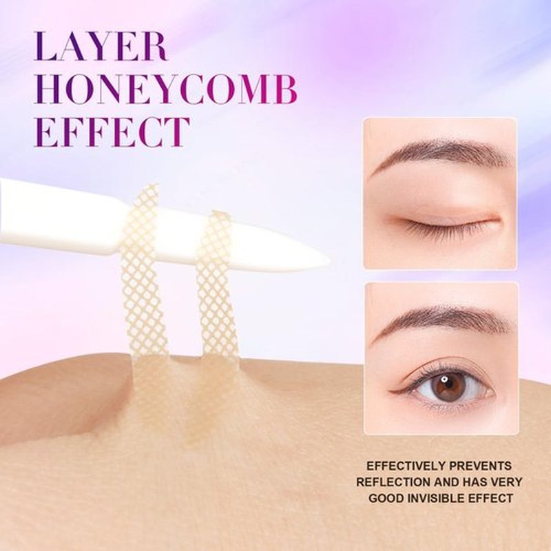 Double Eyelid Tape 600 Pcs,Create Perfect Double Eyelids, Lift Sagging Eyelids, Change Asymmetrical Eye Size,Three Sizes To Perfectly Enhance Your Eyes,And Make Your Eyes More Charming