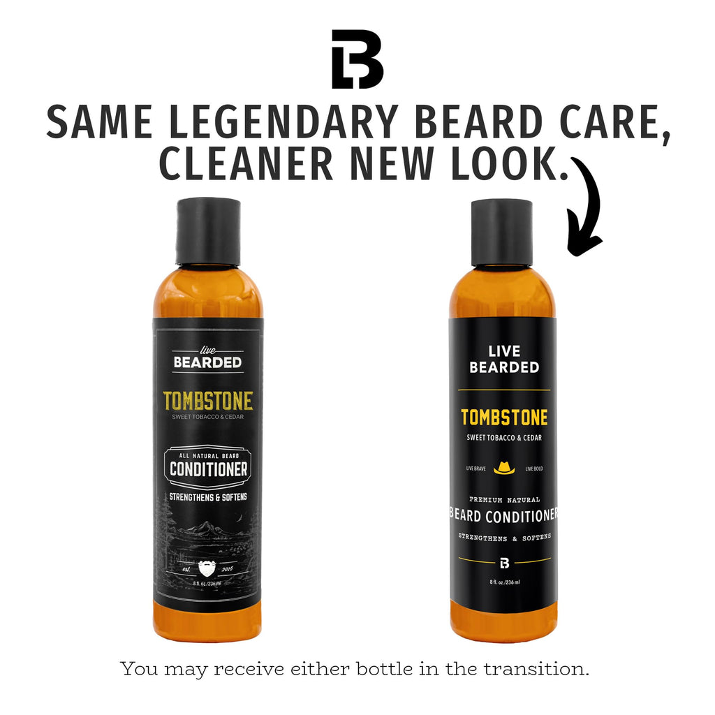 Live Bearded® Softening Beard Conditioner, Tombstone Scent, 8 fl oz