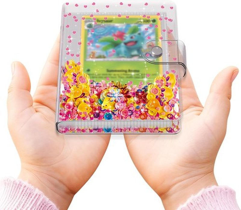 Skiennix Transparent Pink Card Binder - Cute Trading Card Holder for Kids | Holds 60 Cards, Perfect Gift for Ages 3-10