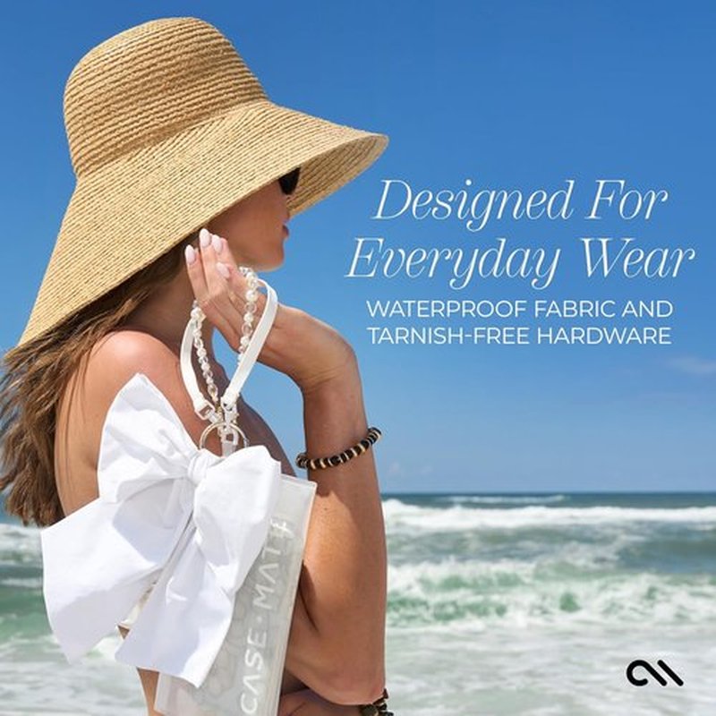 Case-Mate Bag Charm - Cute Beach-Ready Beaded Accessory for Tote, Handbags, and Coolers - Waterproof & Non-Tarnish
