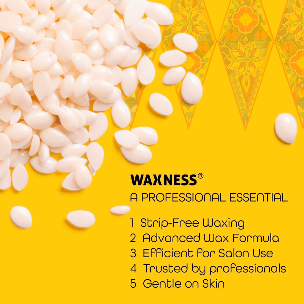 Waxness Russian Pearl Hard Wax Beads Bulk 22 lb (10 kg) – Rosin-Free Stripless Hard Wax with Creamy Texture and Skin Visibility, Salon Use – Made in Italy