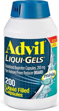 Advil Liqui-Gels Minis | Pain Reliever & Fever Reducer | 200mg Ibuprofen - 200 Liquid Capsules