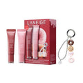 LANEIGE Glaze Craze Donut Delight Lip Serum Duo | Laneige Hydrating Tinted Lip Serums & Donut Keychain | K-Beauty Set for Glossy, Plump Lips