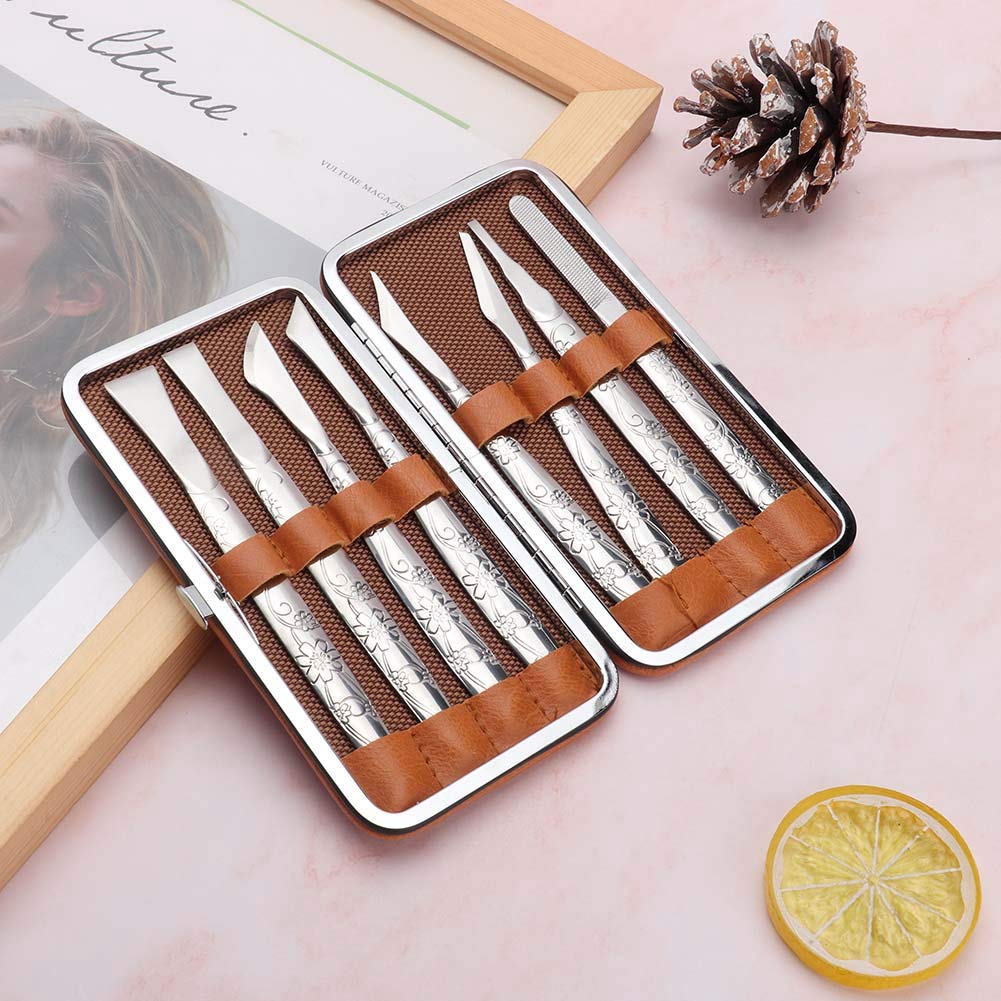 Watris Veiyi 8PCS Foot Shaver Pedicure Tool for Women Men Care Feet