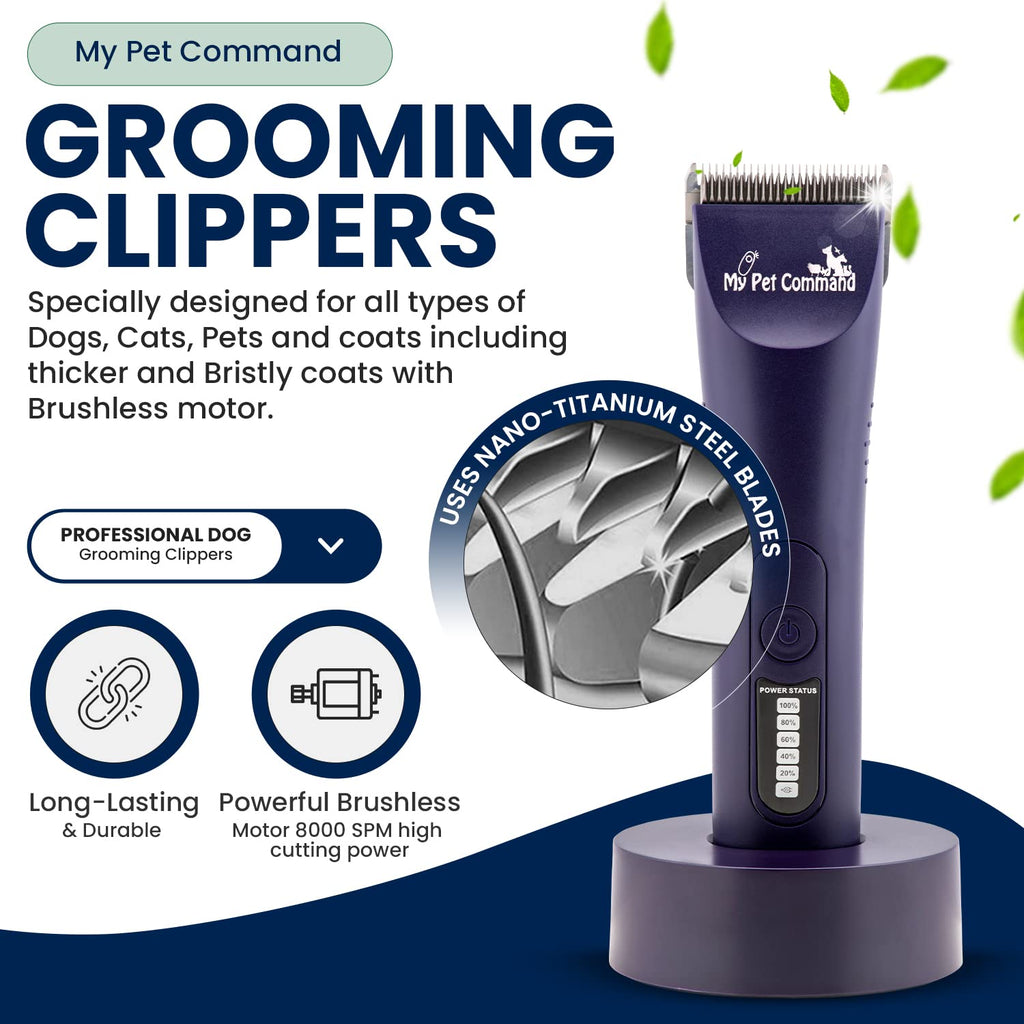 My Pet Command Professional Light Weight Cordless Dog Grooming Clipper