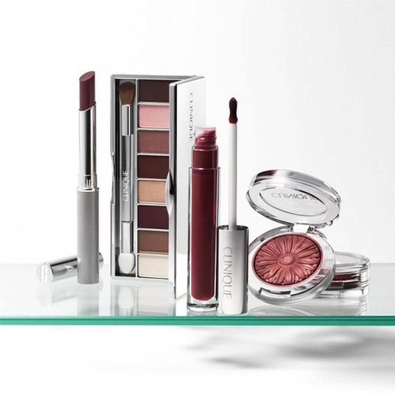 Clinique All About Shadow Eye Shadow Palette - 8 Silky Buildable Shades | Black Honey, Pink & Nude Honey