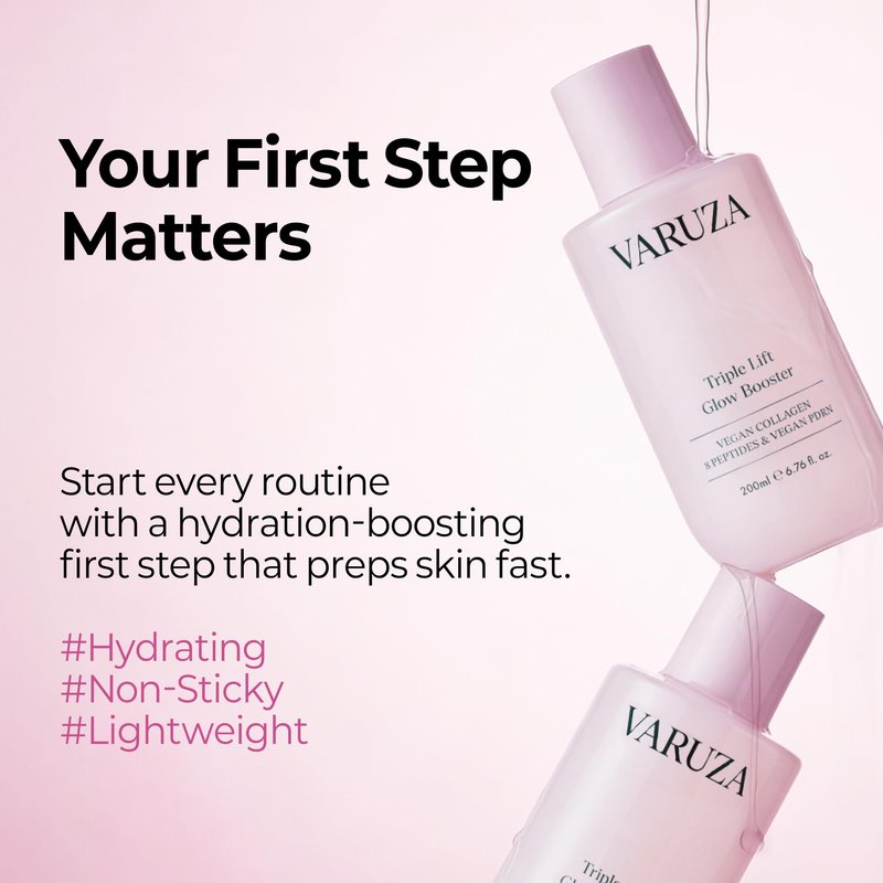 varuza Triple Lift Glow Booster Serum 200ml Vegan Collagen 8Peptides Vegan PDRN