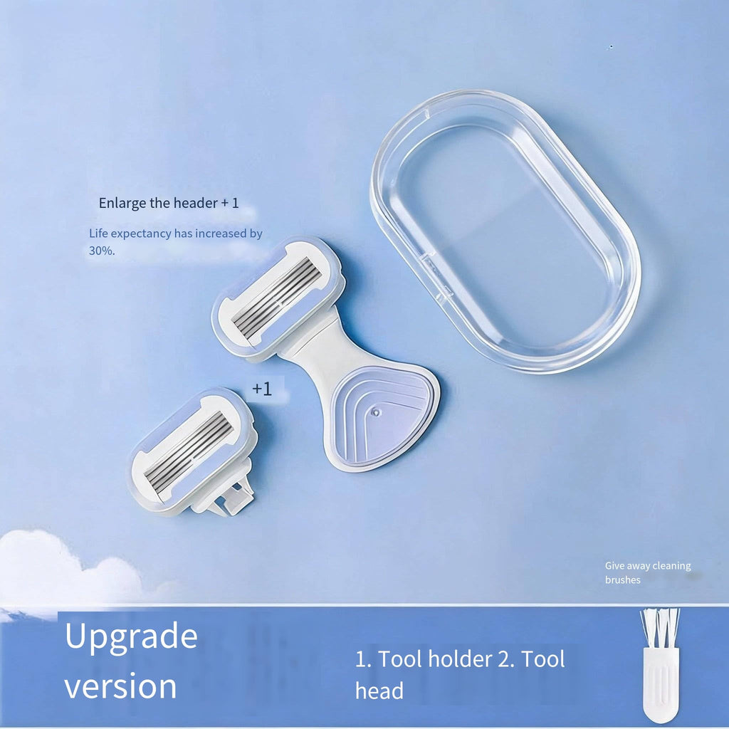 Whityle Blue Mini Girls' Razor for Women 2x 5-Blade Refills