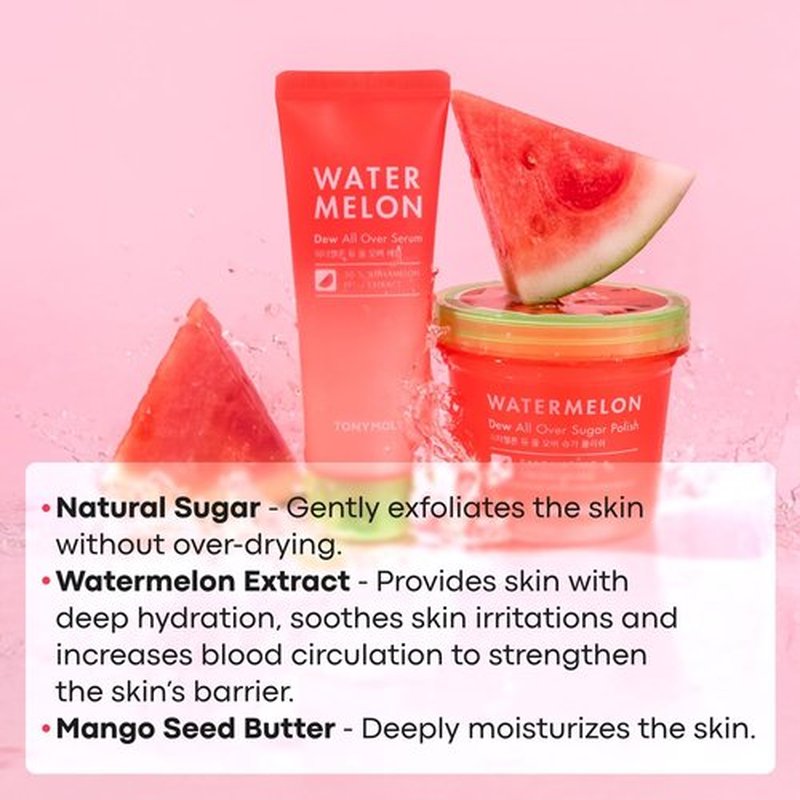 TONYMOLY Watermelon Dew Serum - Hydrating Face & Body Serum for Glowing Skin | All Skin Types