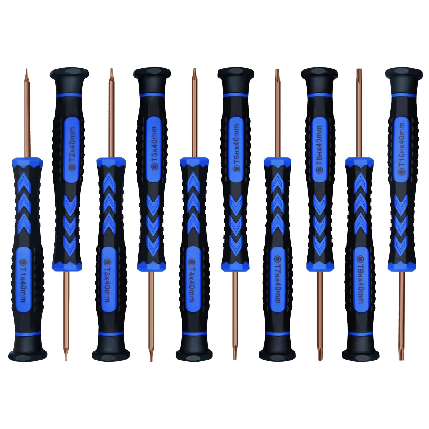 HengTianMei 14 in 1 S2 Steel Torx Screwdriver Set with T1 T2 T3 T4 T5 T6 T7 T8 T9 T10 Security Torx Bit & ESD Tweezers, Magnetic Screwdrivers Precision Repair Kit for Xbox, PS4, Macbook, Computer