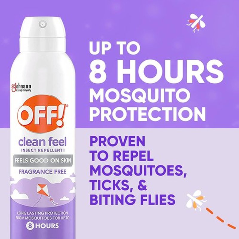 Off! Clean Feel Insect Repellent Aerosol - DEET-Free, Long-Lasting Mosquito & Tick Protection | 5 oz (Pack of 2)
